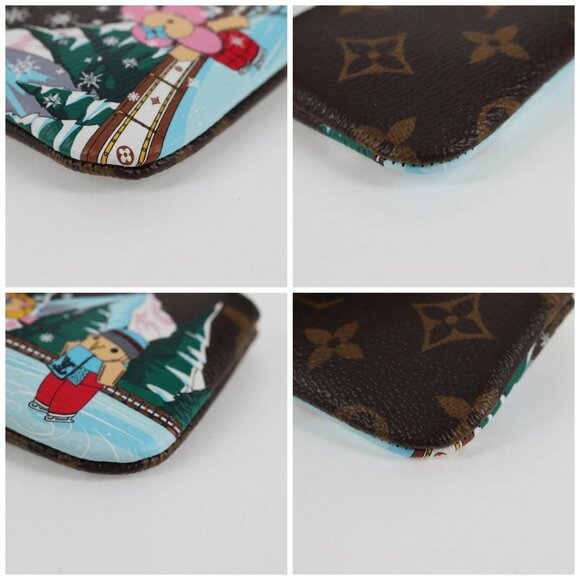 LOUIS VUITTON Vivienne Ice Skating Pochette Cles Coin Purse M82620 Auth 131842M - Picture 16 of 16